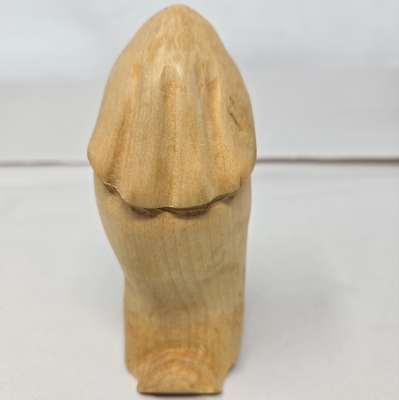 Nativity Womens Kneeling Before Baby Jesus Hand Carved By Ralph Herrenbruck 1999 - Picture 5 of 12